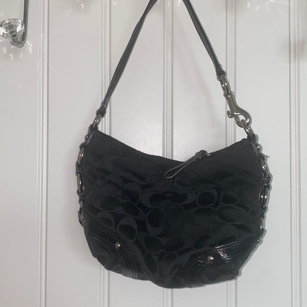 Black Vintage Coach Mini Bag